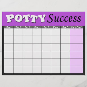 Purple Potty Training Success Charts