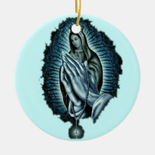 Purple Prayer Blessed Virgin Mary Ornament