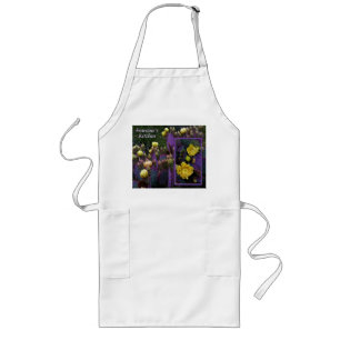 Purple Prickly Pear Opuntia Cactus Yellow Flowers Long Apron