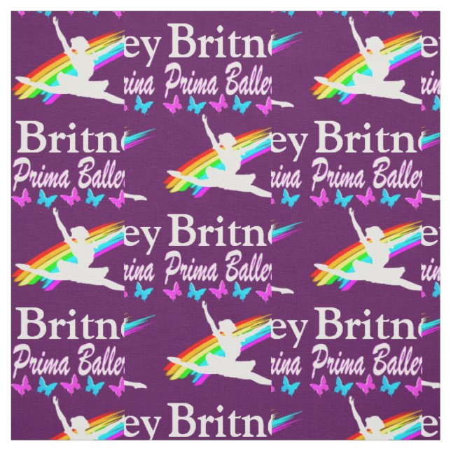 PURPLE PRIMA BALLERINA PERSONALIZED FABRIC (Swatch)
