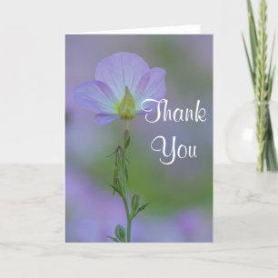 Purple Primrose Thank you Card