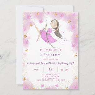 Purple Princess Birthday Invitation