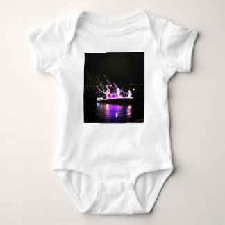 Purple Princess Christmas Boat Baby Bodysuit