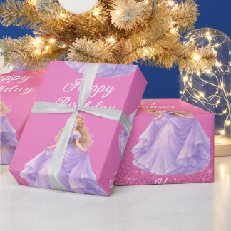Purple Princess  Wrapping Paper