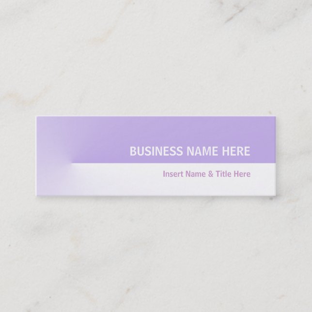 Purple Pro Mini Mini Business Card (Front)