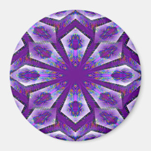 Purple Psychedelic Star... Magnet