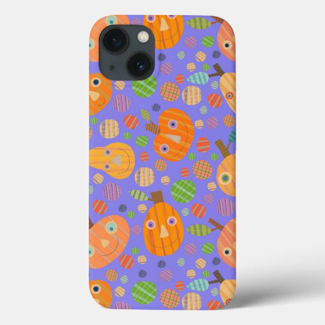 Purple Pumpkin Patch Case-Mate iPhone Case (Back)