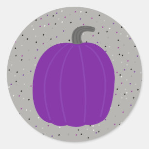 Purple Pumpkin Sticker