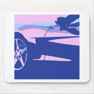 Purple Purple Corvette Mouse Pad