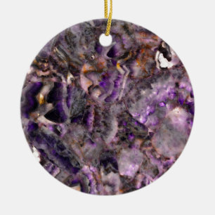 purple quartz ceramic tree decoration