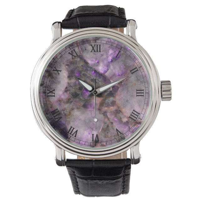 Purple Quartz Watch (Front)