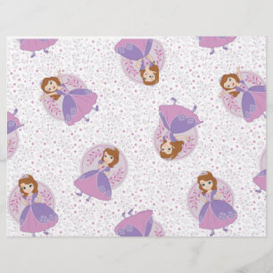 Purple Queen Birthday Scrapbook paper 