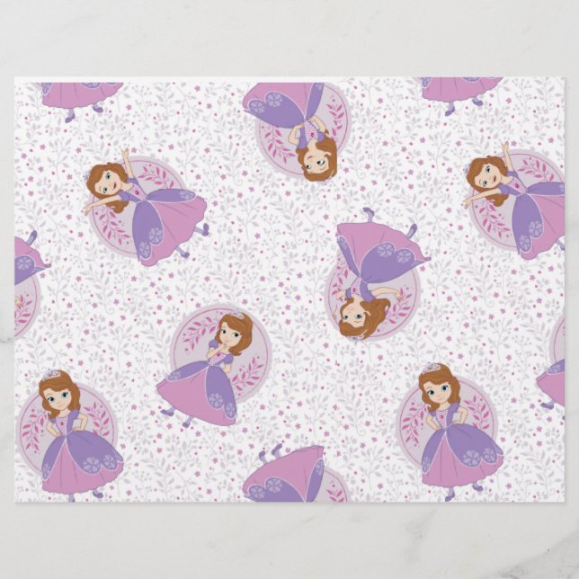 Purple Queen Birthday Scrapbook paper  (Front)