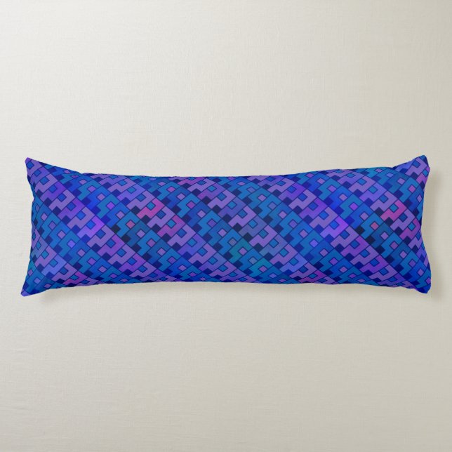 Purple Question Pattern Body Cushion (Front)