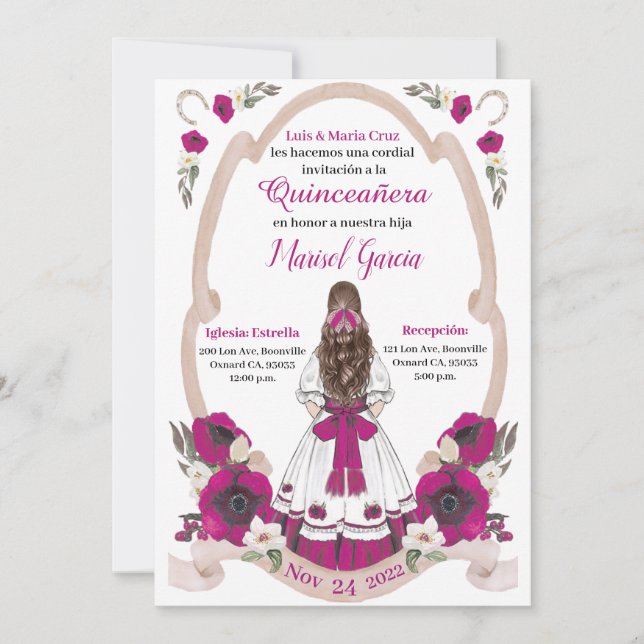 Purple  Quinceanera Charra, Rancho Charro Western (Front)