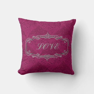 Purple Radiance Love Decorative Pillow