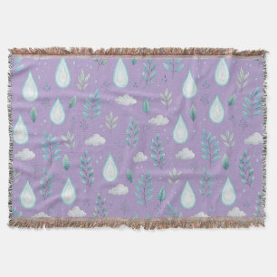Purple Rain Cloud Throw Blanket – Cosy Home Decor