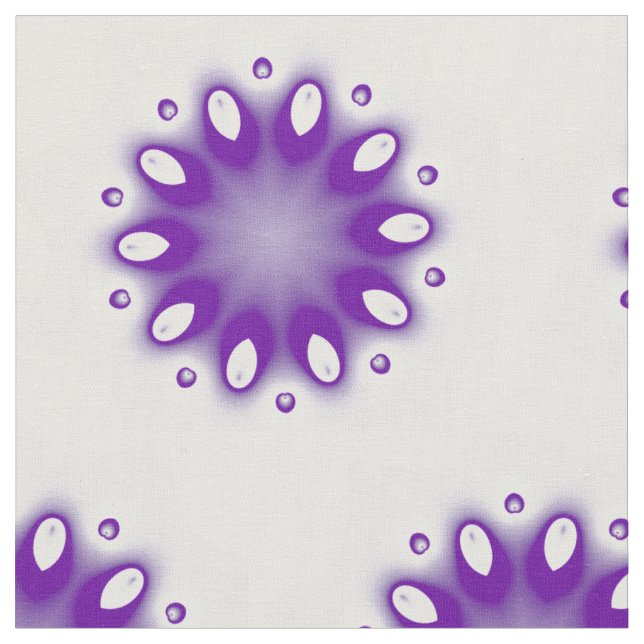 Purple Rain Drops Fabric (Close Up)