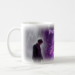 Purple Rain Emotional Storm Romance Art Mug