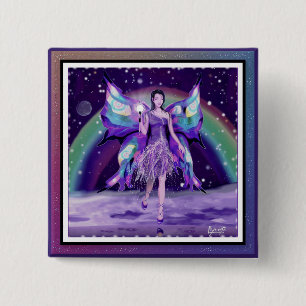 Purple Rain fairy Button