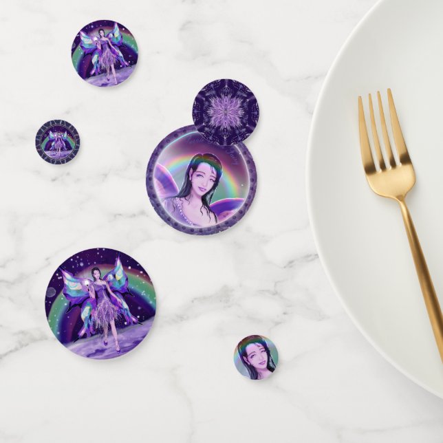 Purple rain fairy confetti (Group)