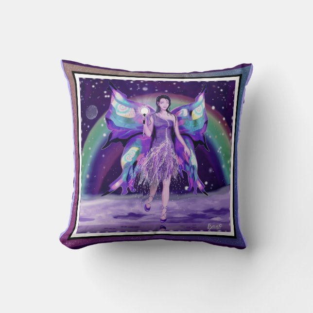 Purple Rain Fairy Cushion (Front)