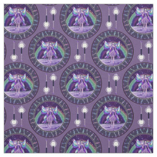 Purple rain fairy fabric