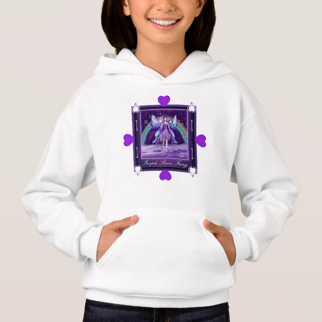 Purple rain fairy hoodie (Front)