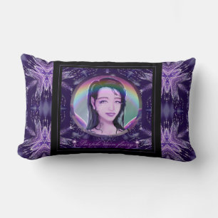 Purple Rain Fairy Lumbar Cushion