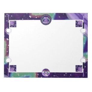 Purple rain fairy notepad