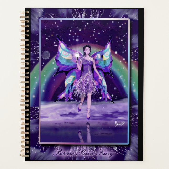 Purple Rain fairy  Planner (Front)