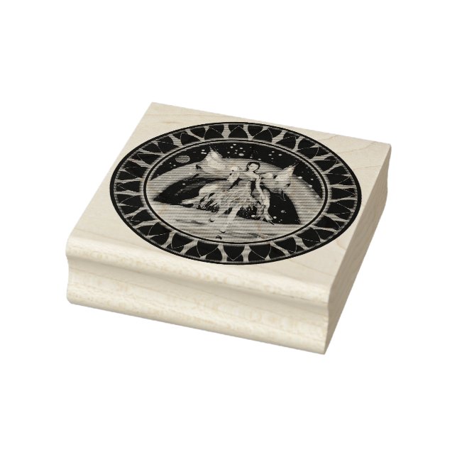 Purple rain fairy rubber stamp (Stamp)