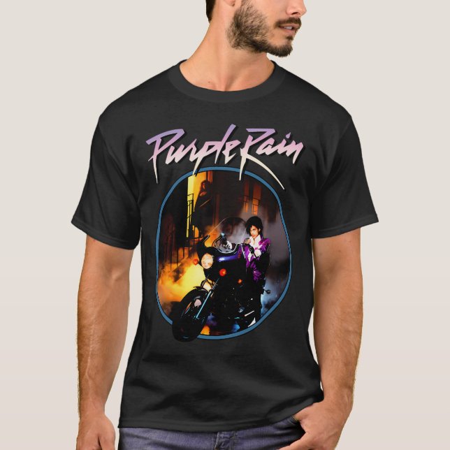 Purple Rain Motorcycle T-Shirt (Front)