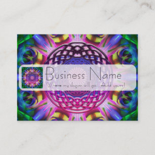 Purple Rainbow Celtic Knot Business Card
