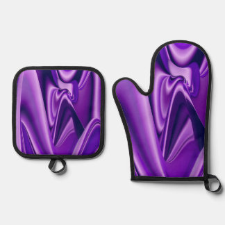 Purple Rainbow Dreams Oven Mitt & Pot Holder Set