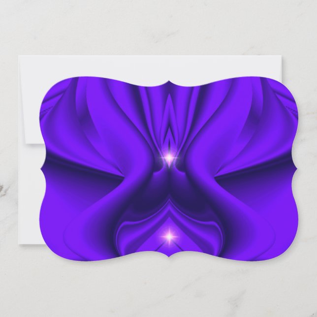 Purple Rainbow Dreams , Two Stars Invitation (Front)