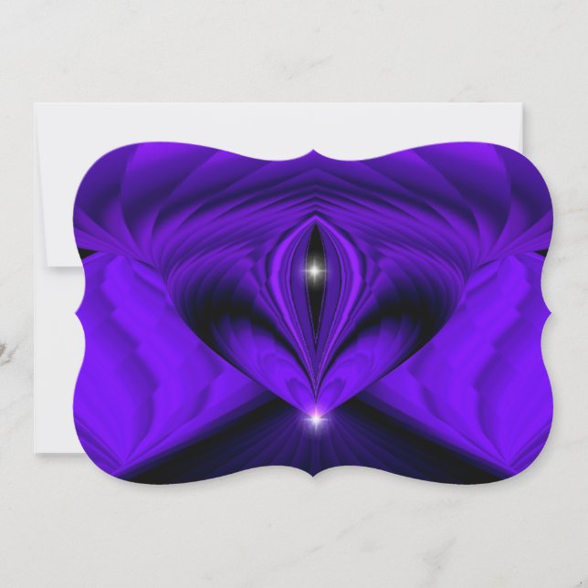 Purple Rainbow Dreams , Two Stars Invitation (Front)