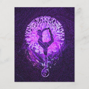 Purple Rainbow Energy Yin Yang Yoga Flyer