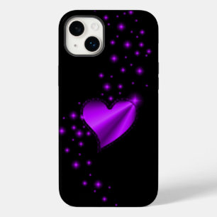 Purple Rainbow Heart with Stars Case-Mate iPhone 14 Plus Case