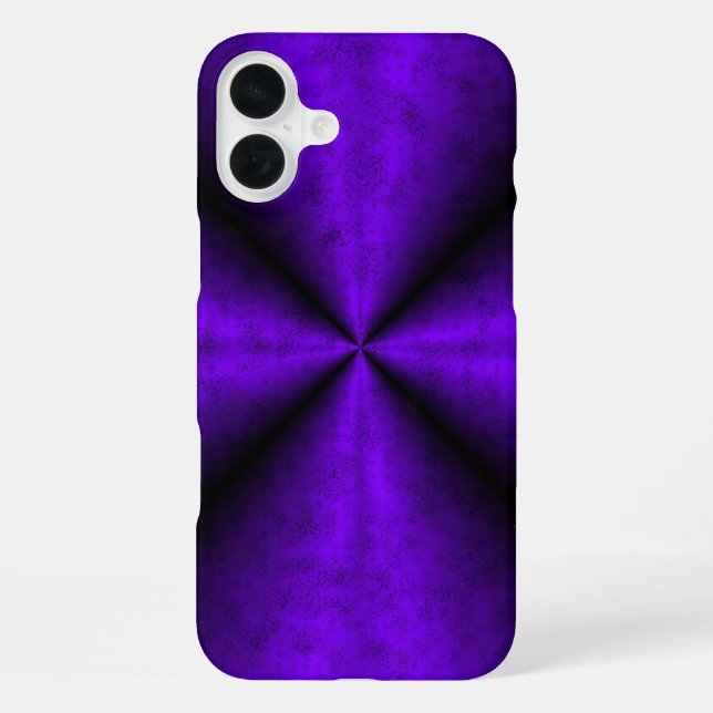 Purple Rainbow in Elephant Skin Leather Optik iPhone Case (Back)