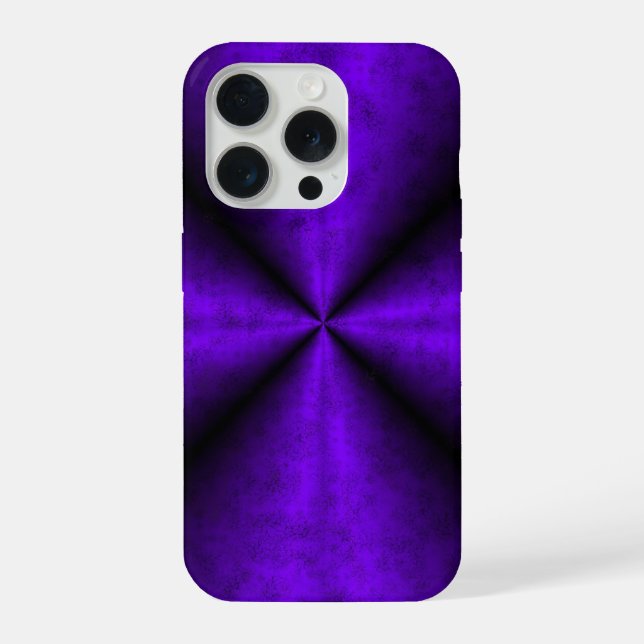 Purple Rainbow in Elephant Skin Leather Optik iPhone Case (Back)