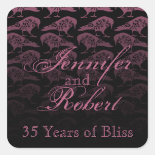 Purple Raven Gothic Envelope Seal