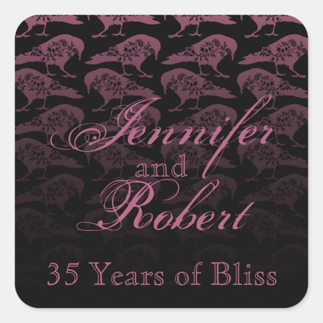 Purple Raven Gothic Envelope Seal (Front)