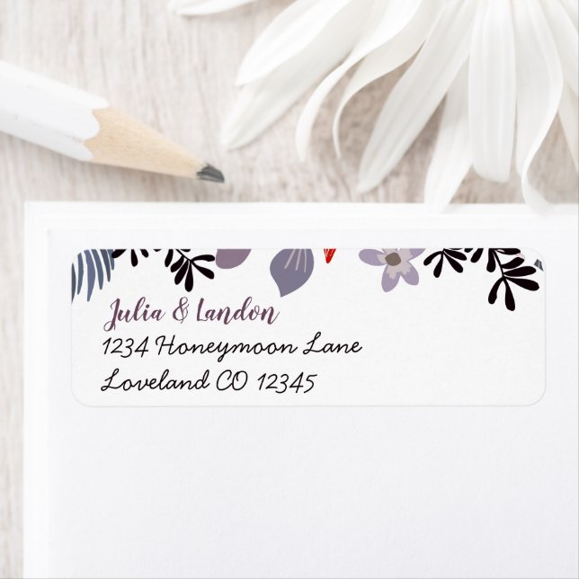 Purple Red Blush Pink and Grey Floral Wedding (Insitu)