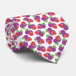 purple red fig tie