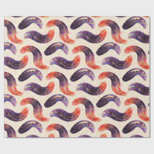 purple, red, orange, and gold. wrapping paper