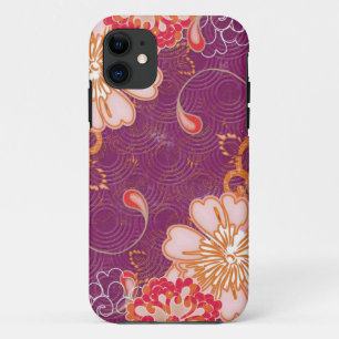Purple Red Pink Floral iPhone iPad iPod Razr Case