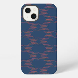 Purple, red, trendy, cool modern decorative art iPhone 13 case