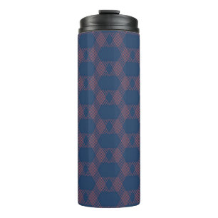 Purple, red, trendy, cool modern decorative art thermal tumbler