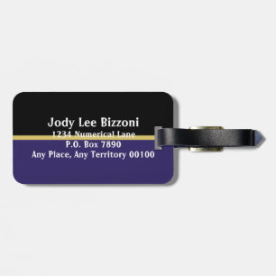 Purple Reign Luggage Tag